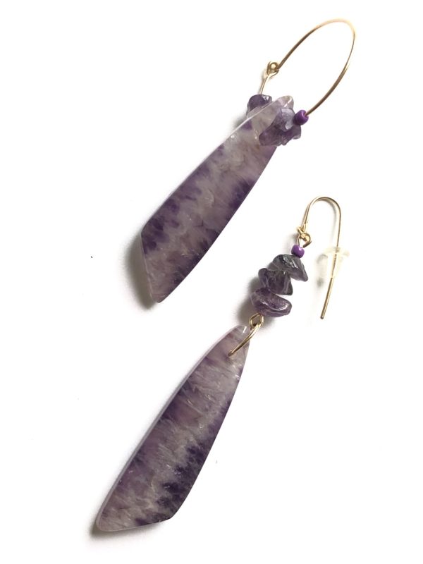 Product Image for  truth matters amethyst earrings