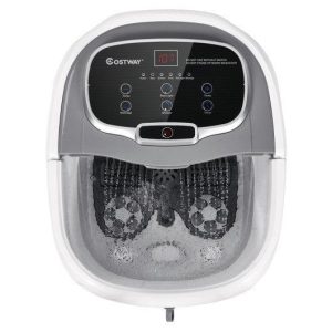 Product Image for  Portable All-In-One Heated Foot Bubble Spa Bath Motorized Massager-Gray