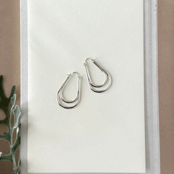 Product Image for  SILVER AURORA HOOPS