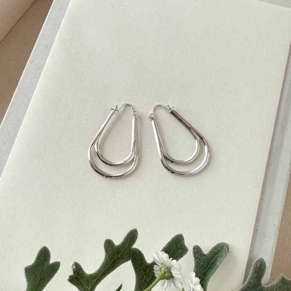 Product Image for  SILVER AURORA HOOPS