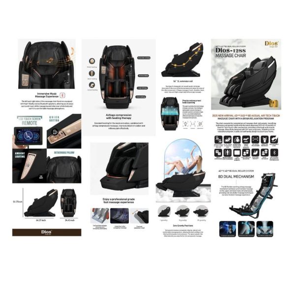 Product Image for  DIOS-1288 8D AI Massage Chair | Brain-Calming, Body-Healing, Lifestyle-Transforming