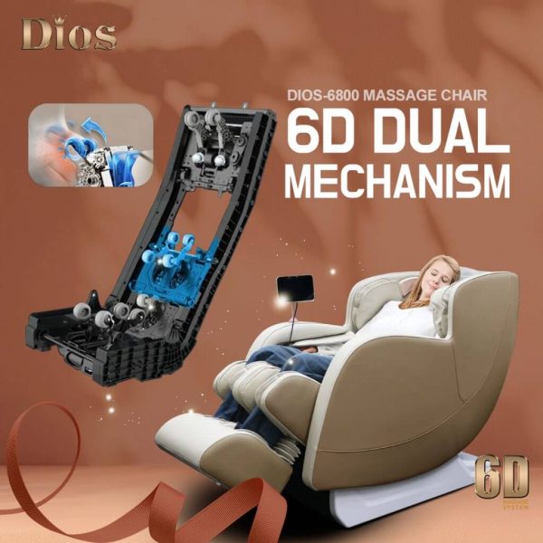 Product Image for  Kahuna Dios D6800 Massage Chair | 6D Roller Technology + Calf Massage + Heat Therapy