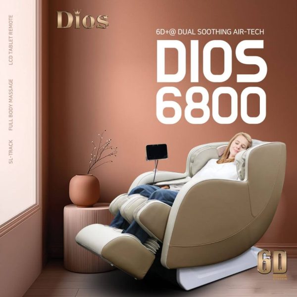 Product Image for  Kahuna Dios D6800 Massage Chair | 6D Roller Technology + Calf Massage + Heat Therapy