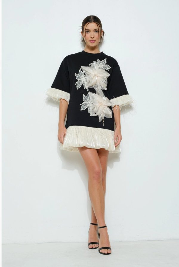 Product Image for  Cotton Club Chic Black and White Mini Dress