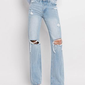 Product Image for  The Leslie Split Knee Straight Leg Jeans
