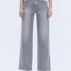 Product Image for  The Olivia – Grey Wide Leg Jeans