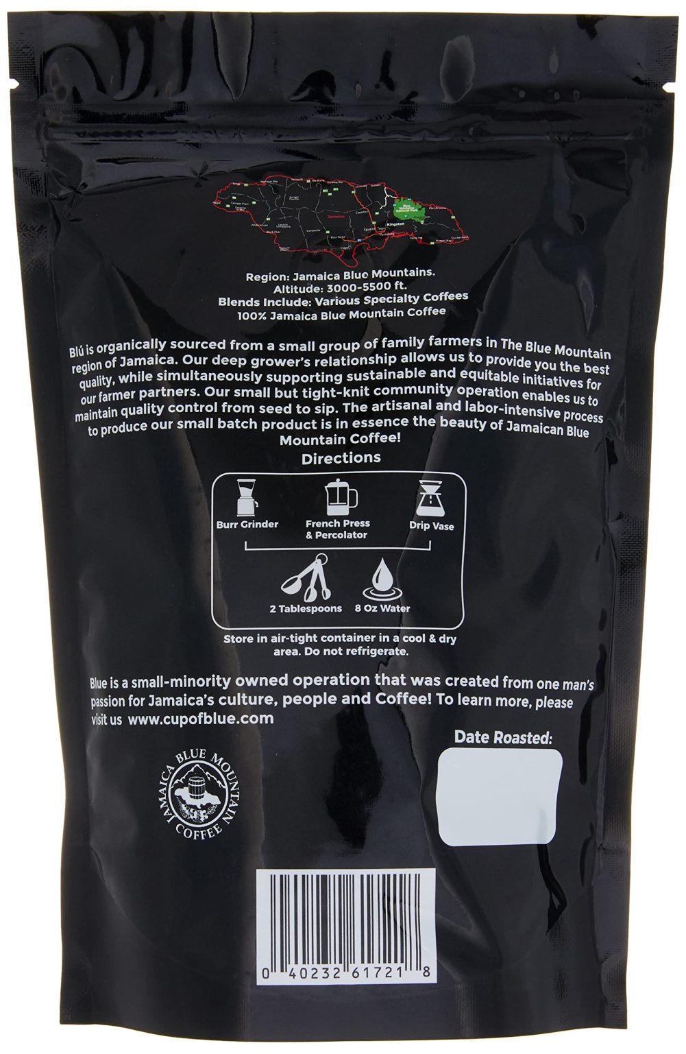 Product Image for  Jamaica “Pure Vibes” Blend Coffee (Brazilian, Colombian, Ethiopian, Jamaican -8oz)