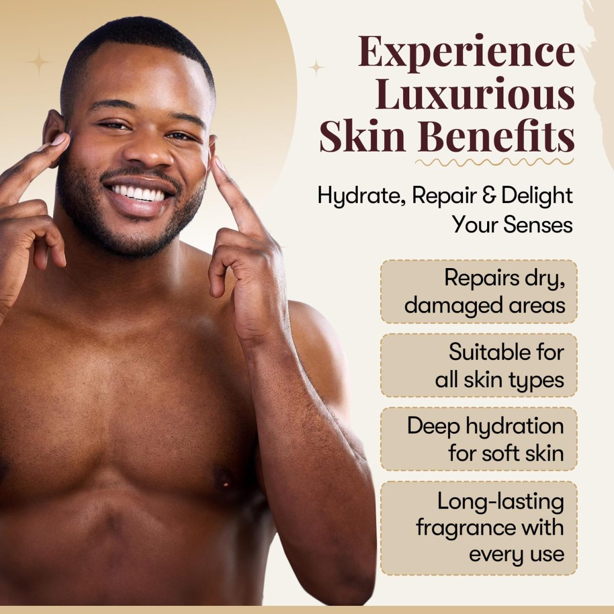 Product Image for GRATITUDE – Luxury Fragrance Body Butter | Honey, Smoky Cedarwood & Sandalwood Cologne Scent Moisturizing Skin Butter | Cologne Butter