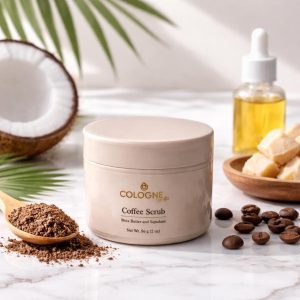 Product Image for COFFEE SCRUB – Exfoliating & Hydrating Coffee Body Scrub for Smooth Skin, Prepares Skin for Deep Moisture with Cologne Butter