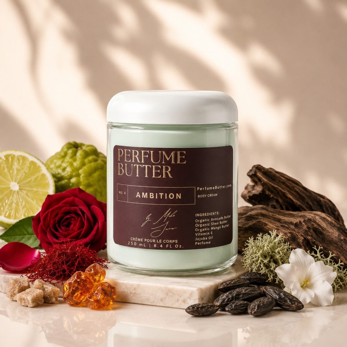 Product Image for AMBITION – The Luxury Body Butter Perfume | Long-Lasting Fragrance Moisturizing Scent | Smooth Hydrating Skin Perfume | Premium Daily Wear | Perfume Butter