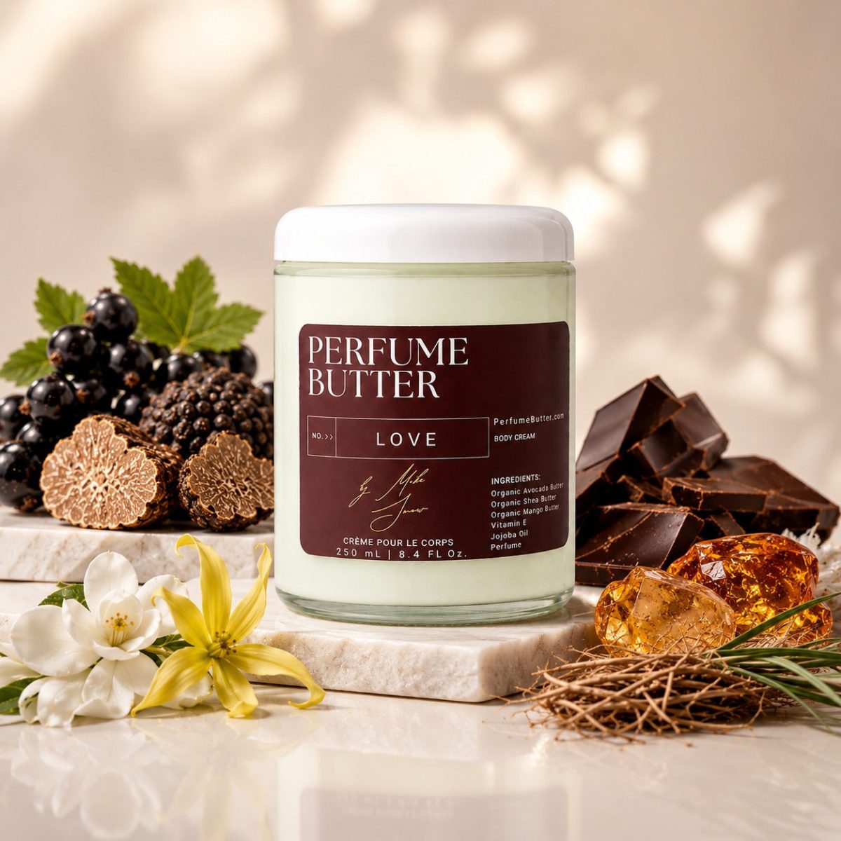 Product Image for LOVE – The Luxury Body Butter Perfume | Seductive Sweet Floral & Warm Chocolate Scent | Elegant Fragrance for Women & Men