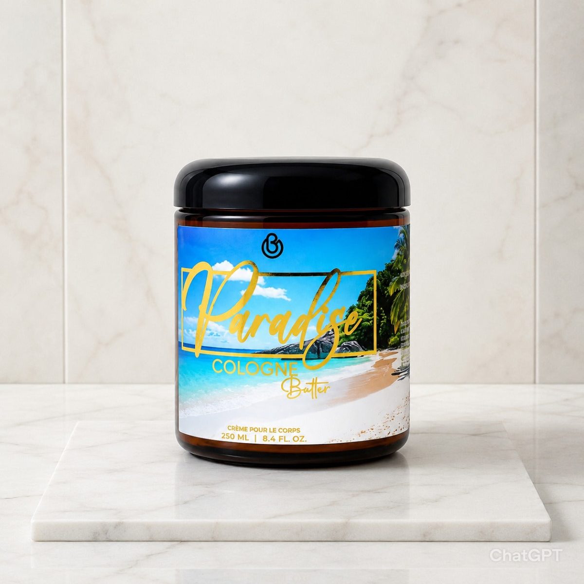 Product Image for PARADISE – Luxury Fragrance Body Butter | Coconut, Vanilla & Amber Cologne Scent Hydrating Skin Butter | Cologne Butter