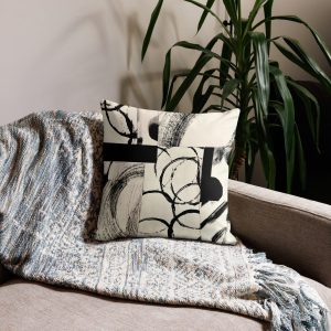 Product Image for  Throw Pillow – Modern Black and Cream
