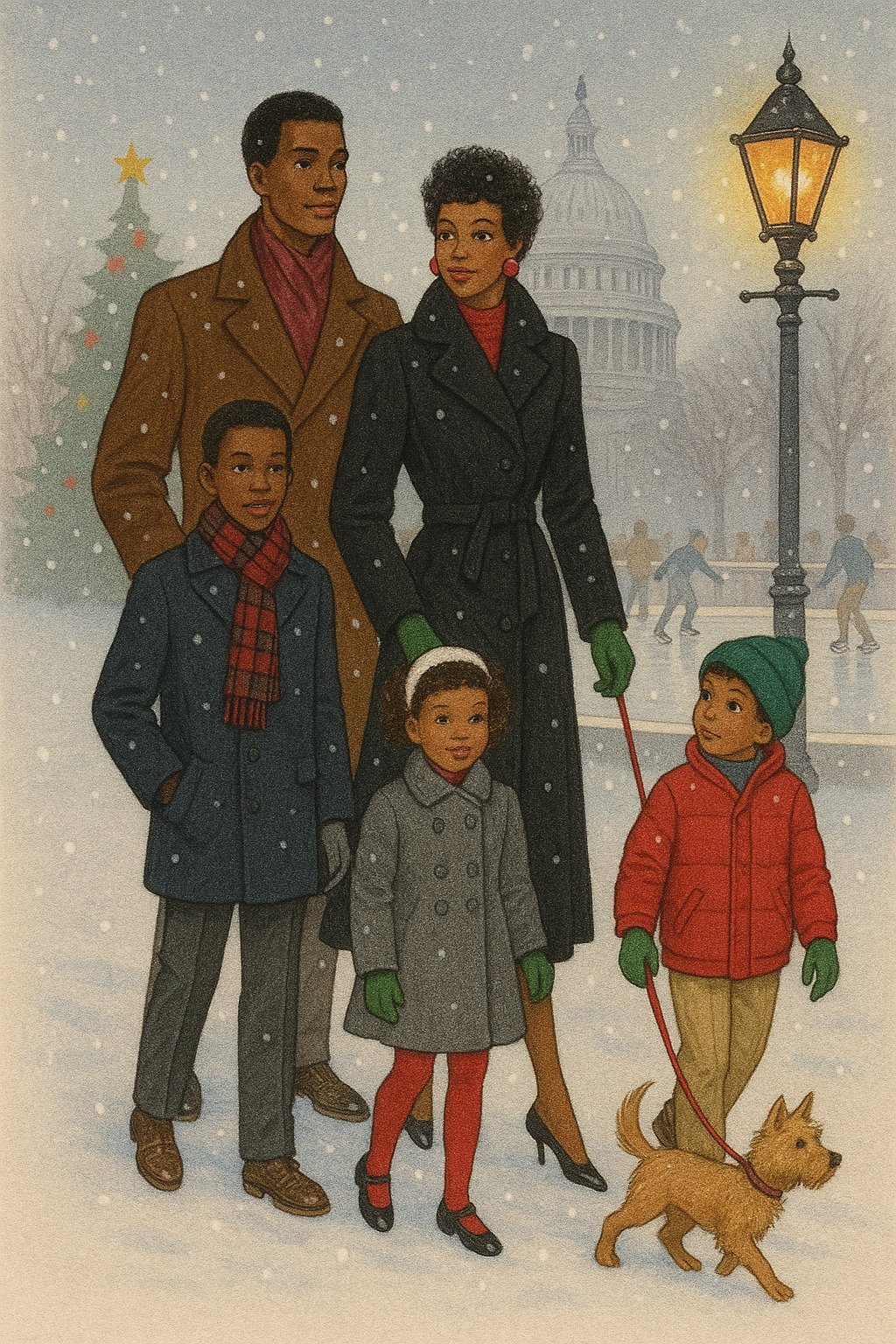 Product Image for Kicheko Collection “Holiday Stroll at the Capitol” Holiday Card