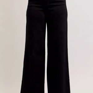 Product Image for Black High-Waisted Wide Leg Jeans