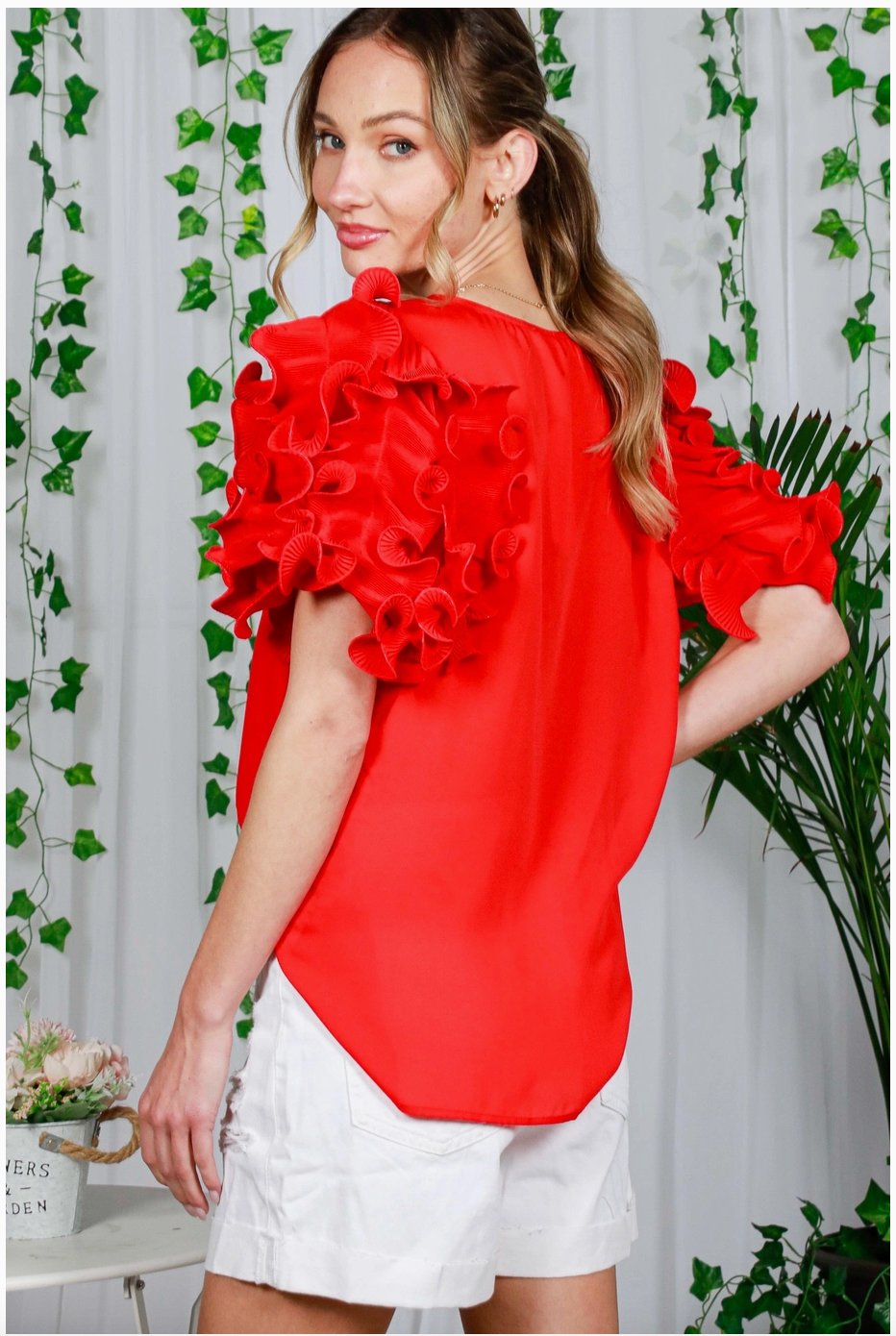 Product Image for Flamenco Flair Red Blouse