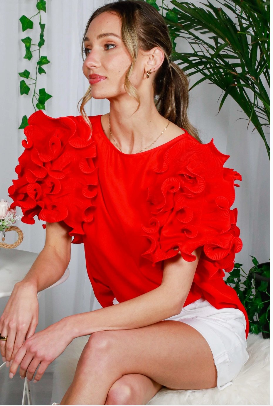 Product Image for Flamenco Flair Red Blouse