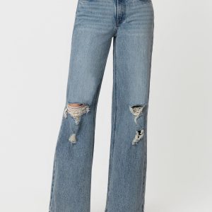 Product Image for Cut ‘Em Loose Distressed Wide Leg Jeans
