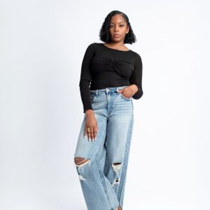 Product Image for Cut ‘Em Loose Distressed Wide Leg Jeans