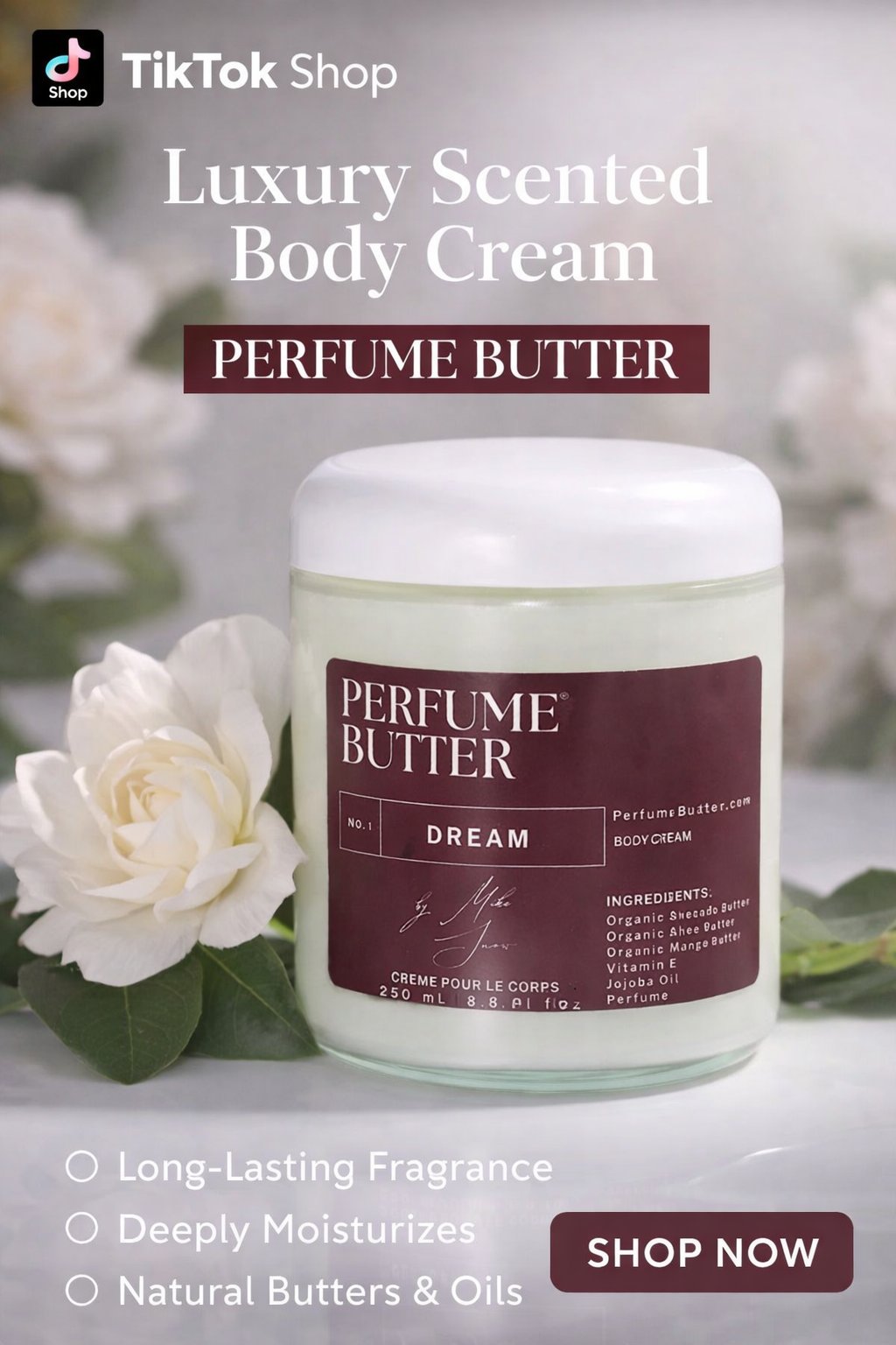 Product Image for DREAM – The Luxury Body Butter Perfume | Crisp Green Apple, Pink Pepper & Bergamot Fragrance | Fresh Scent for Women| Perfume Butter