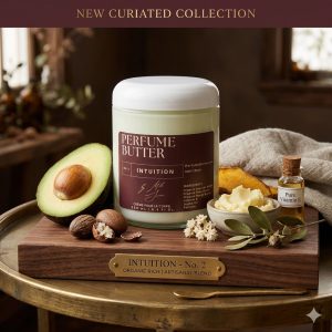 Product Image for INTUITION – The Luxury Body Butter Perfume | Rose, Saffron & Oud Fragrance | Deep Hydrating Skin Moisturizer | Warm Sensual Long-Lasting Scent | Perfume Butter