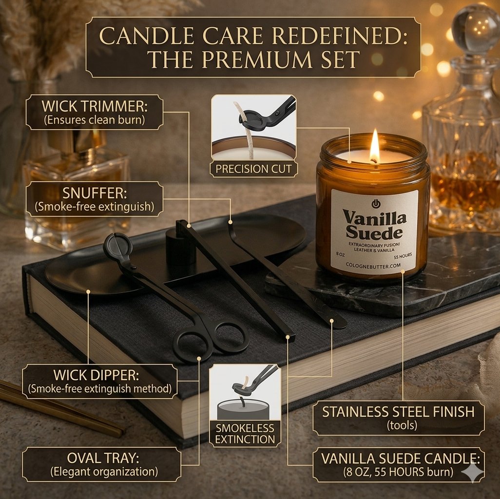 Product Image for Candle Care Tool Set – Elevate Your Candle Burning Experience.