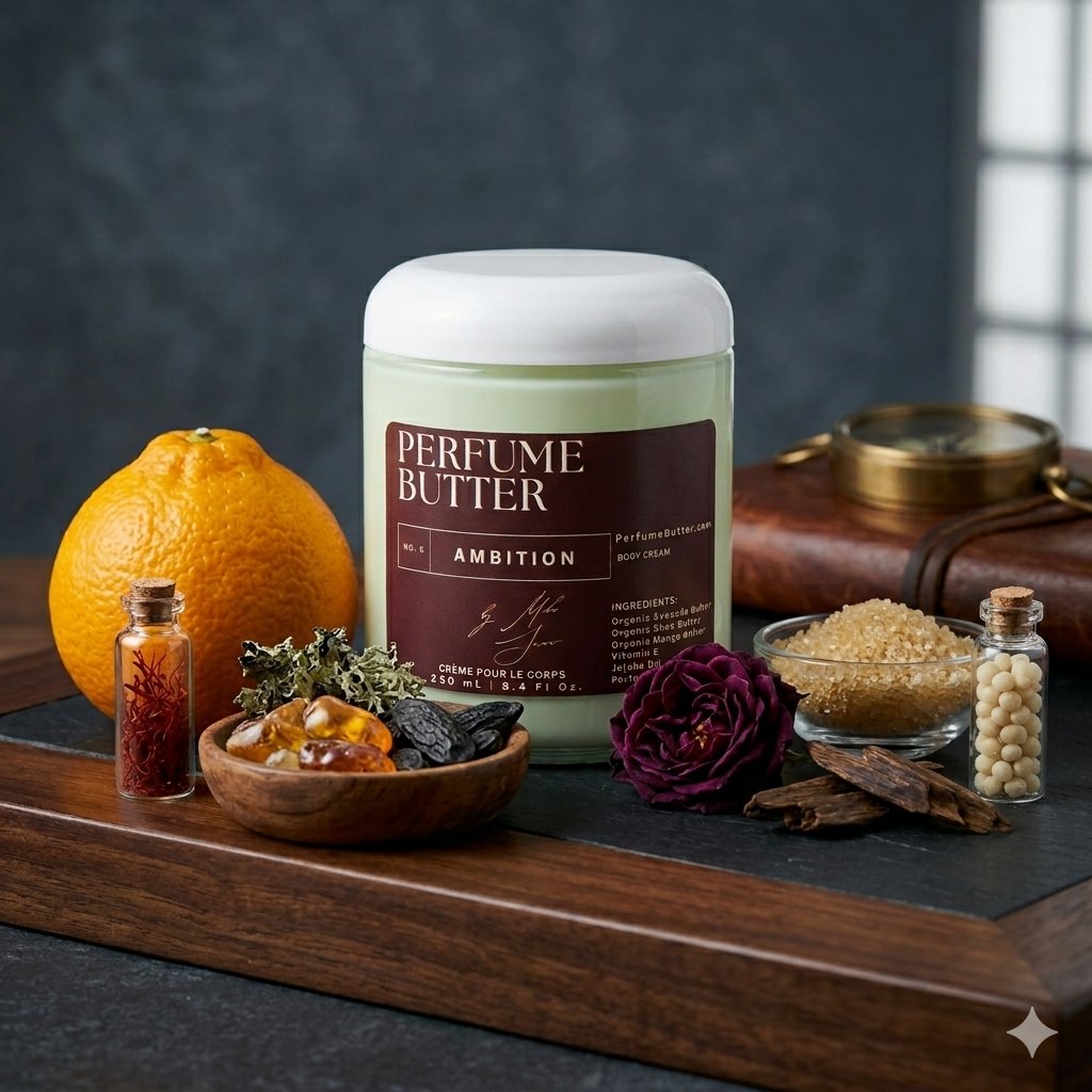Product Image for AMBITION – The Luxury Body Butter Perfume | Long-Lasting Fragrance Moisturizing Scent | Smooth Hydrating Skin Perfume | Premium Daily Wear | Perfume Butter