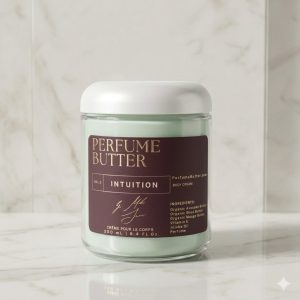 Product Image for INTUITION – The Luxury Body Butter Perfume | Rose, Saffron & Oud Fragrance | Deep Hydrating Skin Moisturizer | Warm Sensual Long-Lasting Scent | Perfume Butter