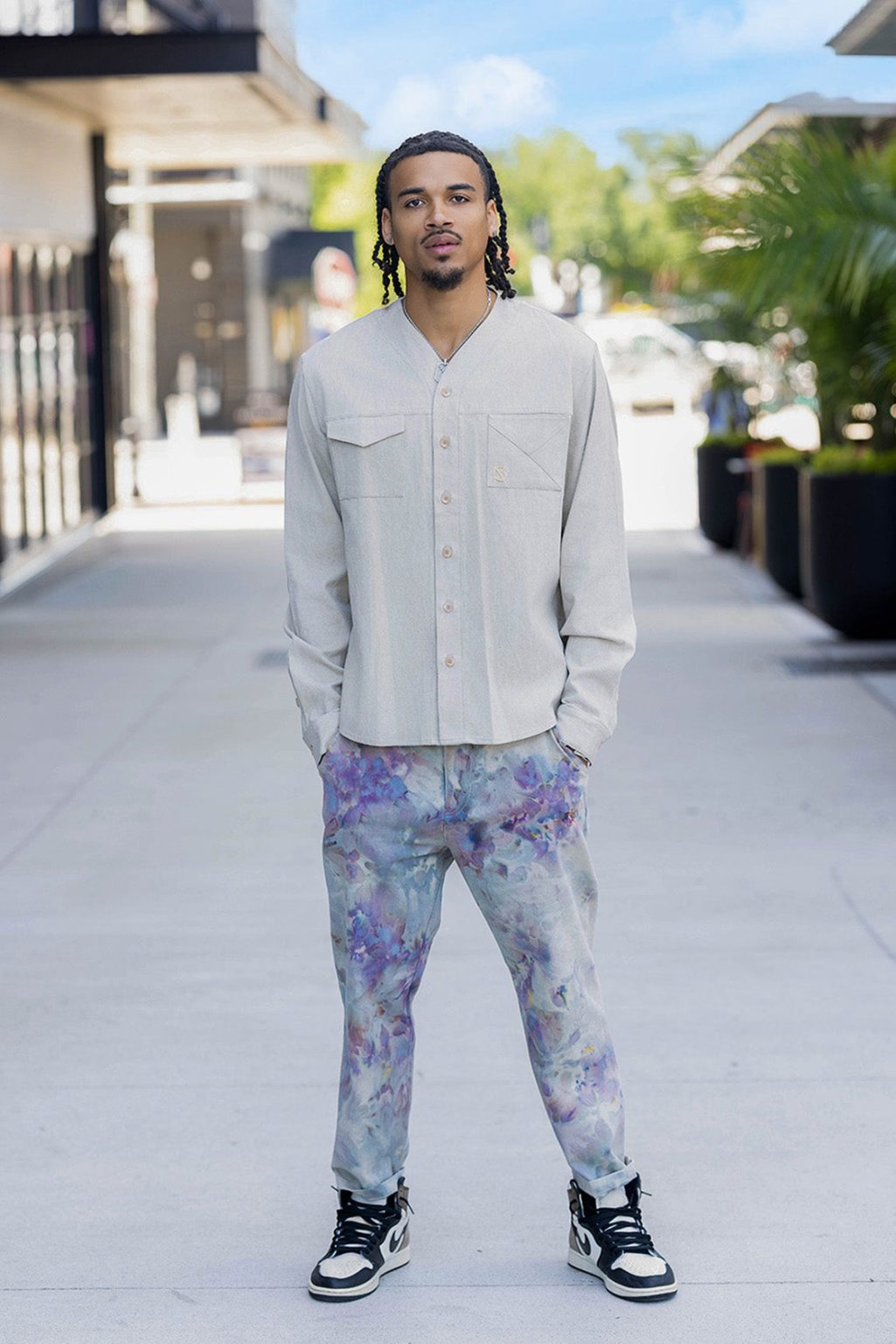 Product Image for Charles Regular-Fit Cropped Trousers: Beige TD