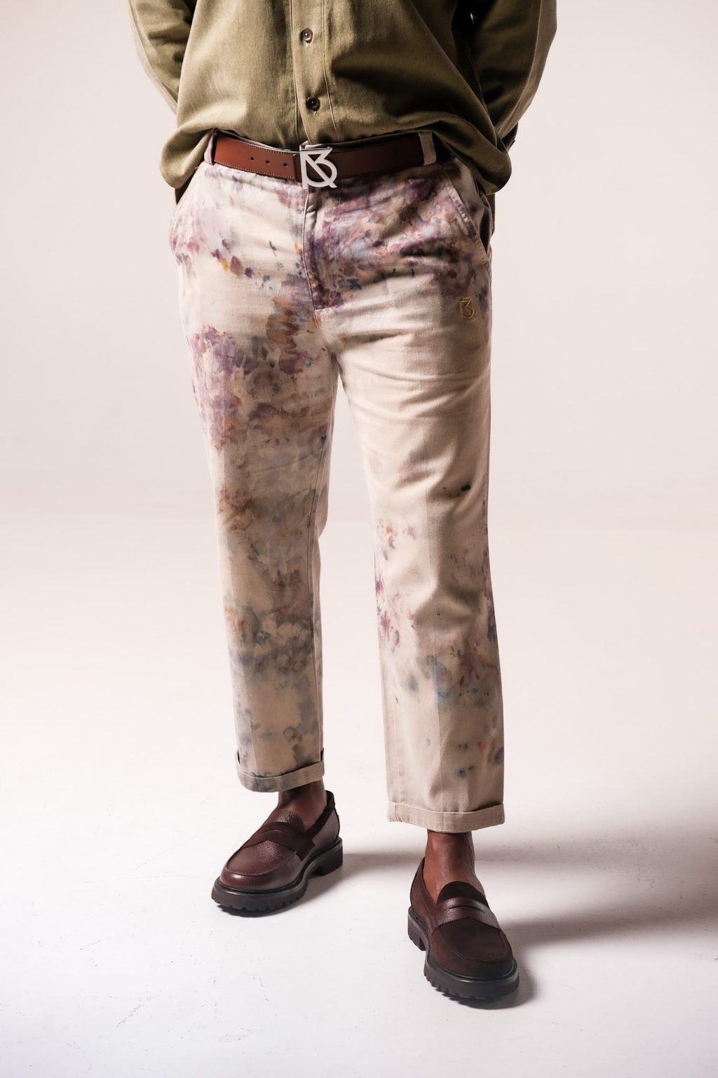 Product Image for Charles Regular-Fit Cropped Trousers: Beige TD v1