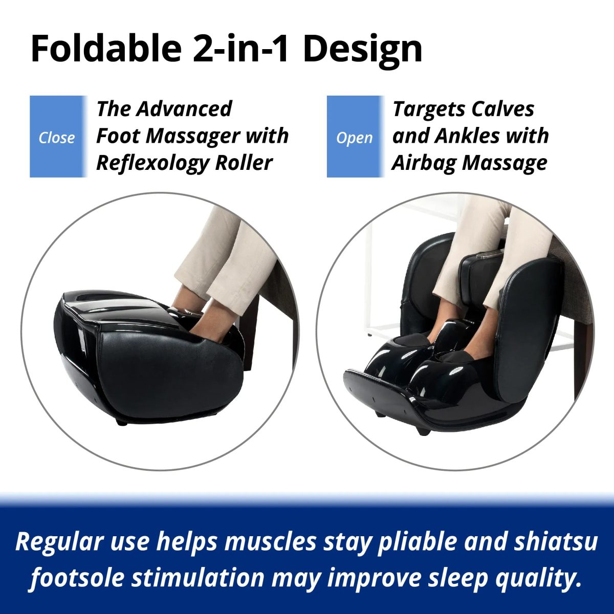 Product Image for Daiwa Felicity Ninja Leg Massager 2 Foldable Massager with Heat
