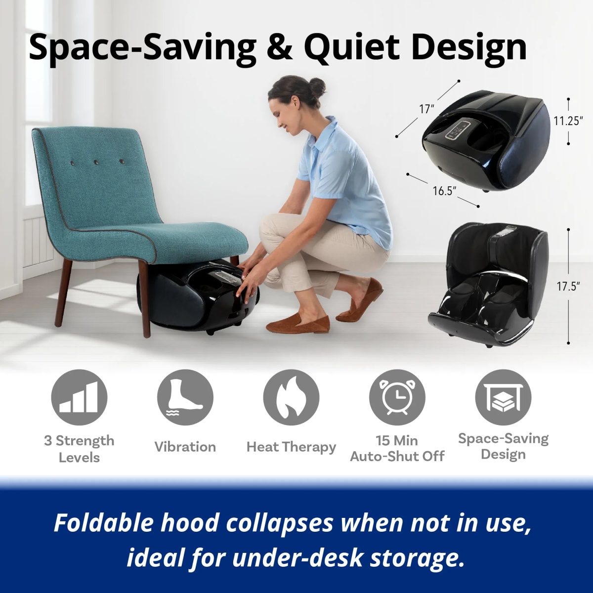 Product Image for Daiwa Felicity Ninja Leg Massager 2 Foldable Massager with Heat
