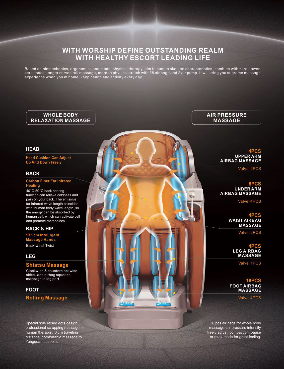 Product Image for MS-239 Deluxe Smart Touch Screen 4D Massage Chair