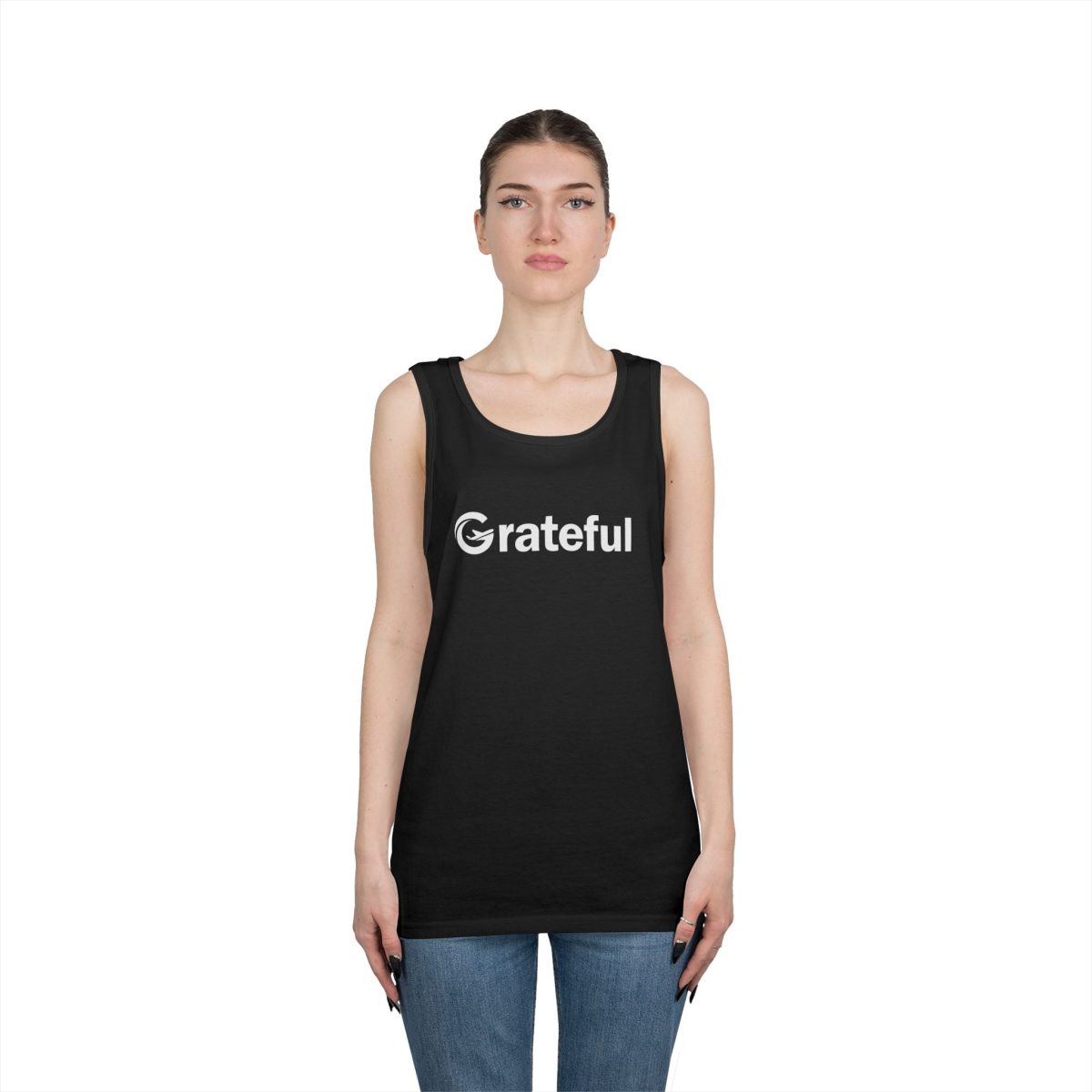 Product Image for Grateful Men’s Tank Top — Minimalist Inspirational Muscle Shirt