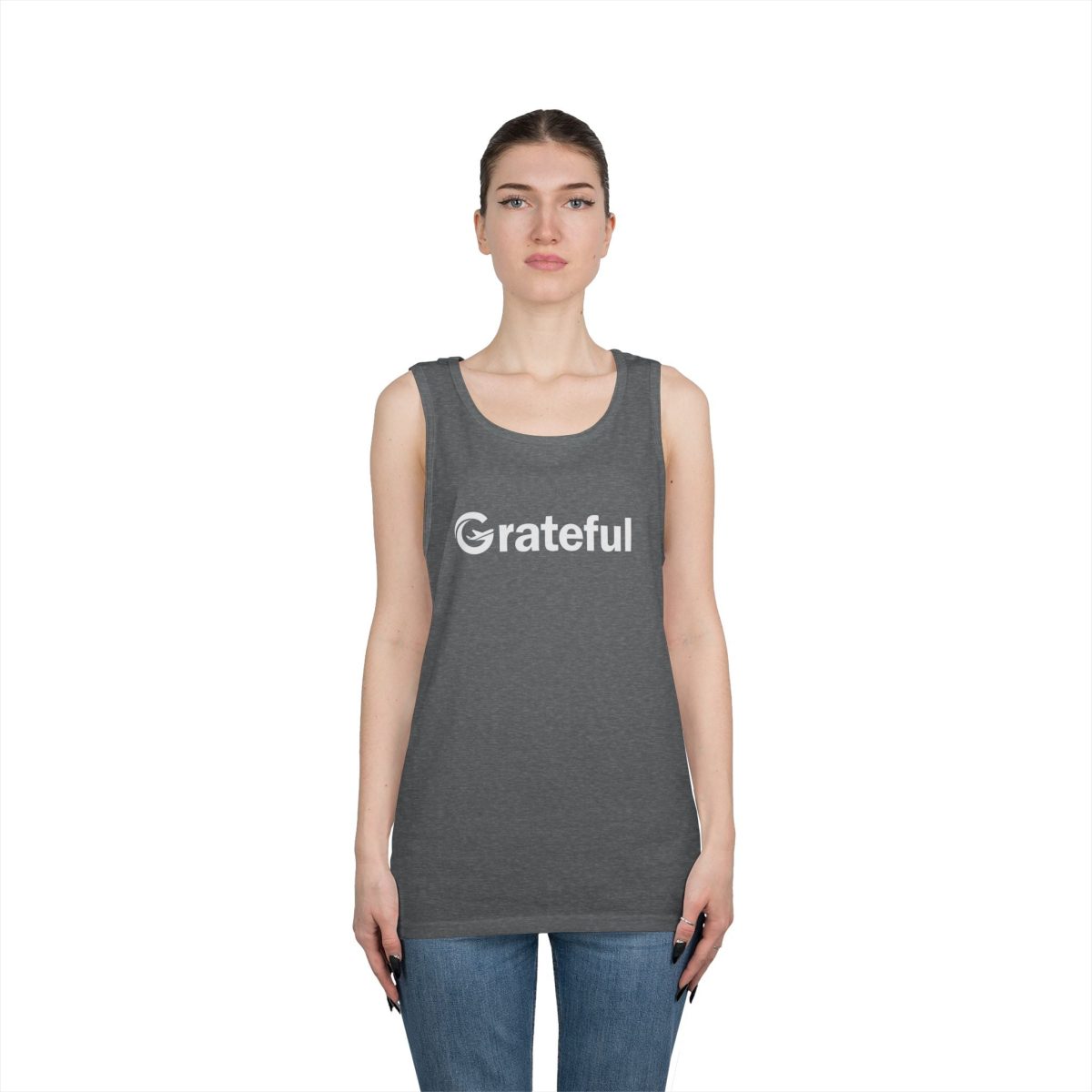 Product Image for Grateful Men’s Tank Top — Minimalist Inspirational Muscle Shirt