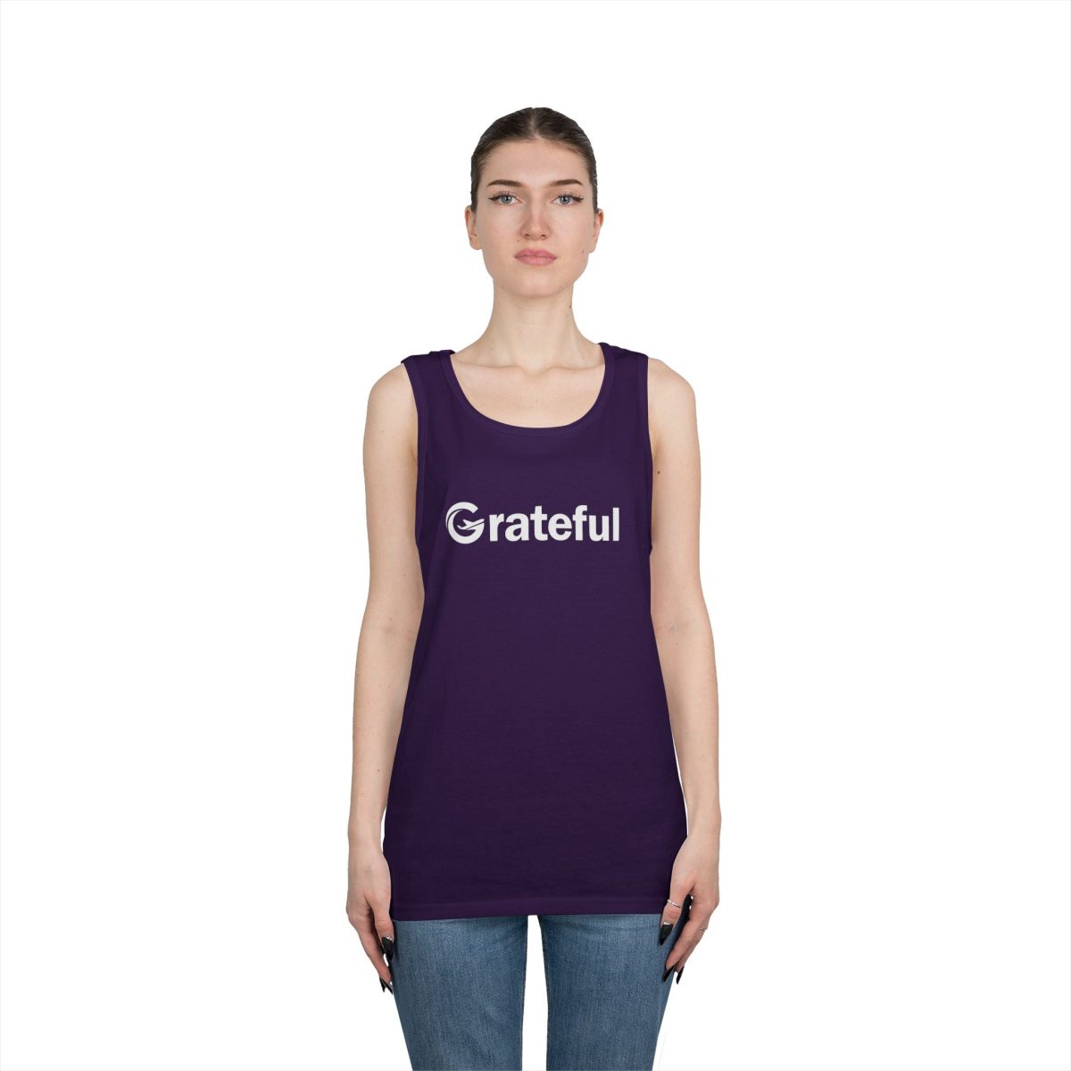 Product Image for Grateful Men’s Tank Top — Minimalist Inspirational Muscle Shirt