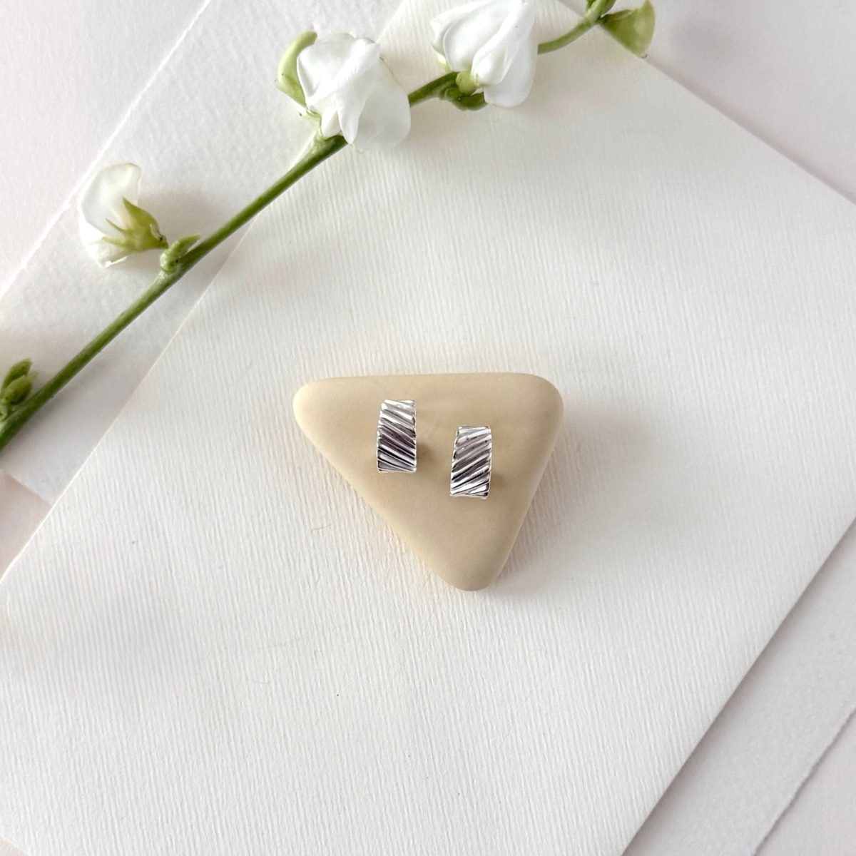 Product Image for SILVER CRESTA HOOPS