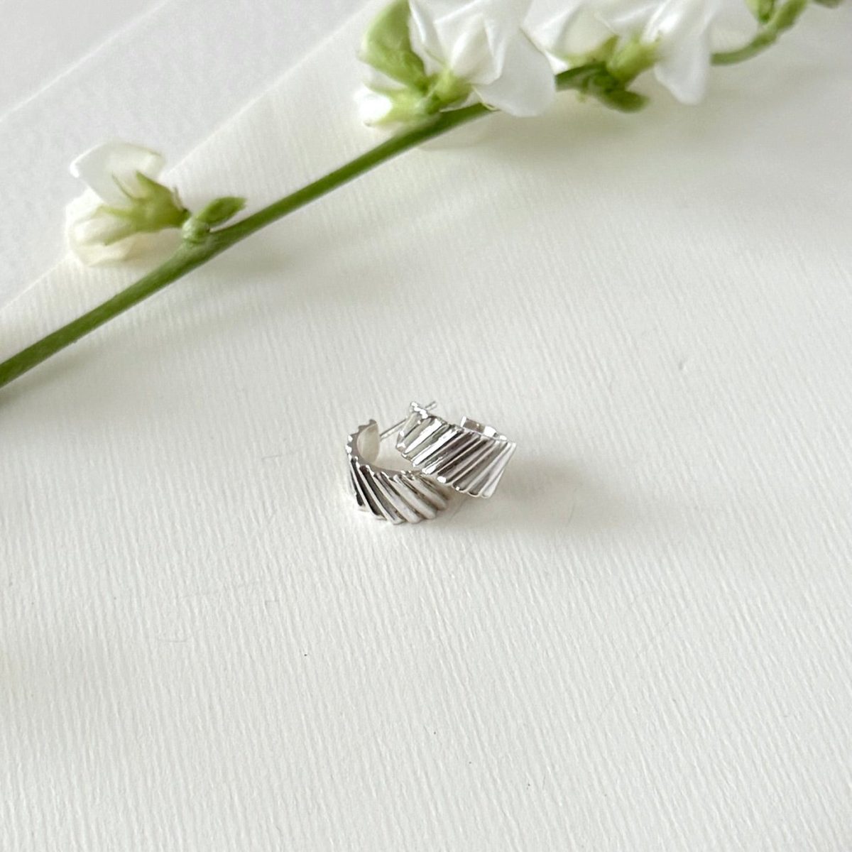 Product Image for SILVER CRESTA HOOPS