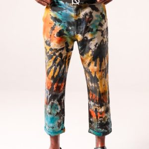 Product Image for Charles Regular-Fit Cropped Trousers: Green/Black TD v2