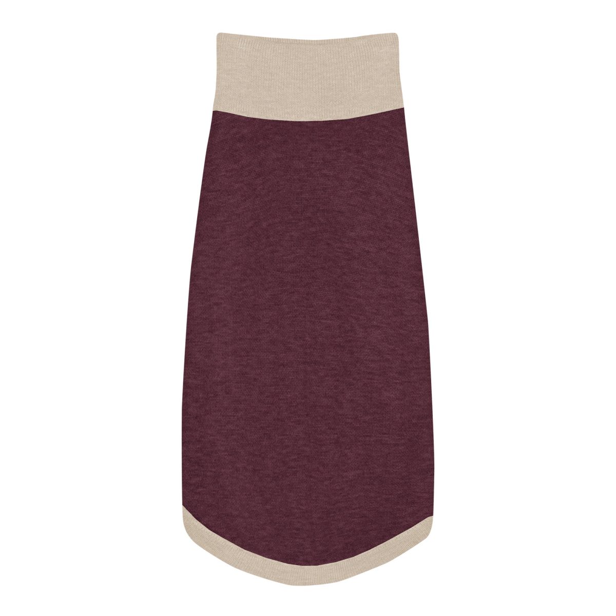 Product Image for Public Pups Preppy Dog Sweater — Burgundy & Biscuit