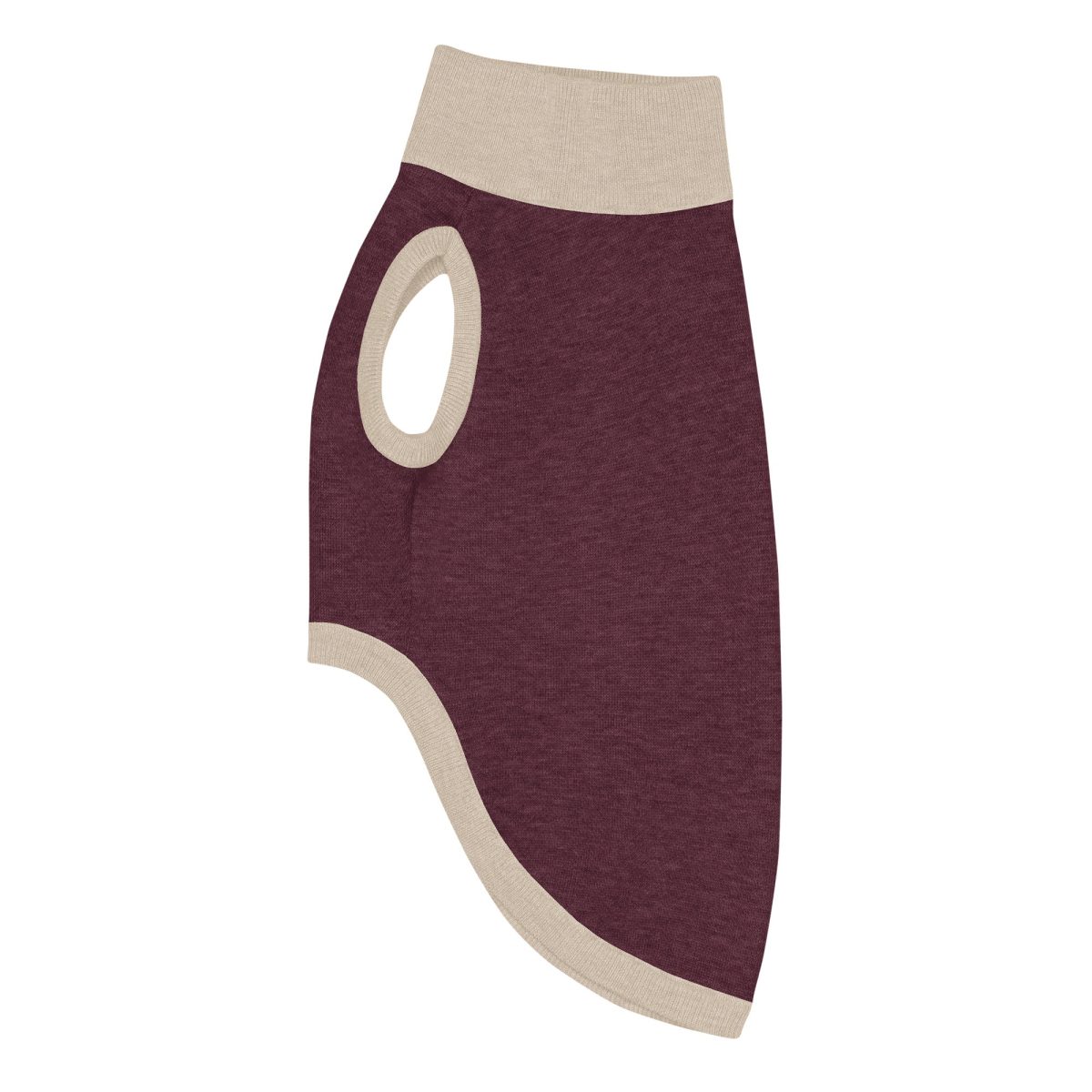 Product Image for Public Pups Preppy Dog Sweater — Burgundy & Biscuit
