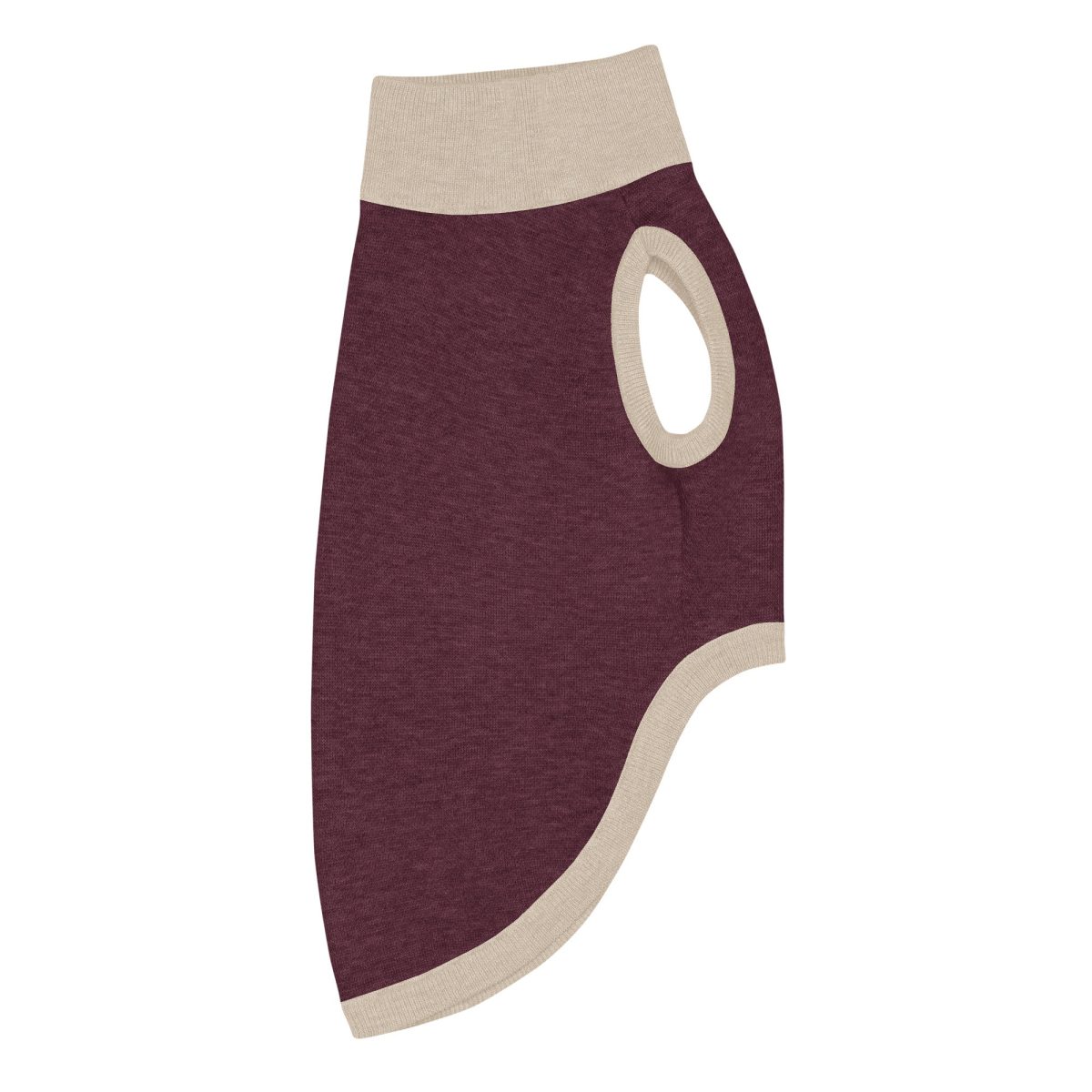 Product Image for Public Pups Preppy Dog Sweater — Burgundy & Biscuit
