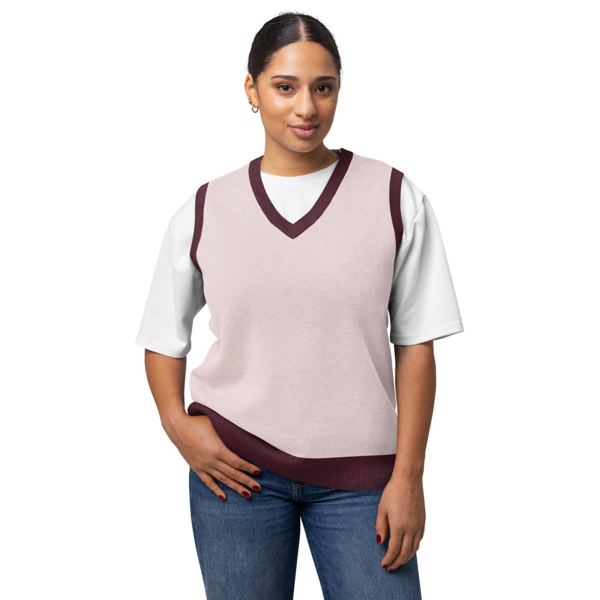 Product Image for Public Prep Preppy Sweater Vest — Strawberry & Plum