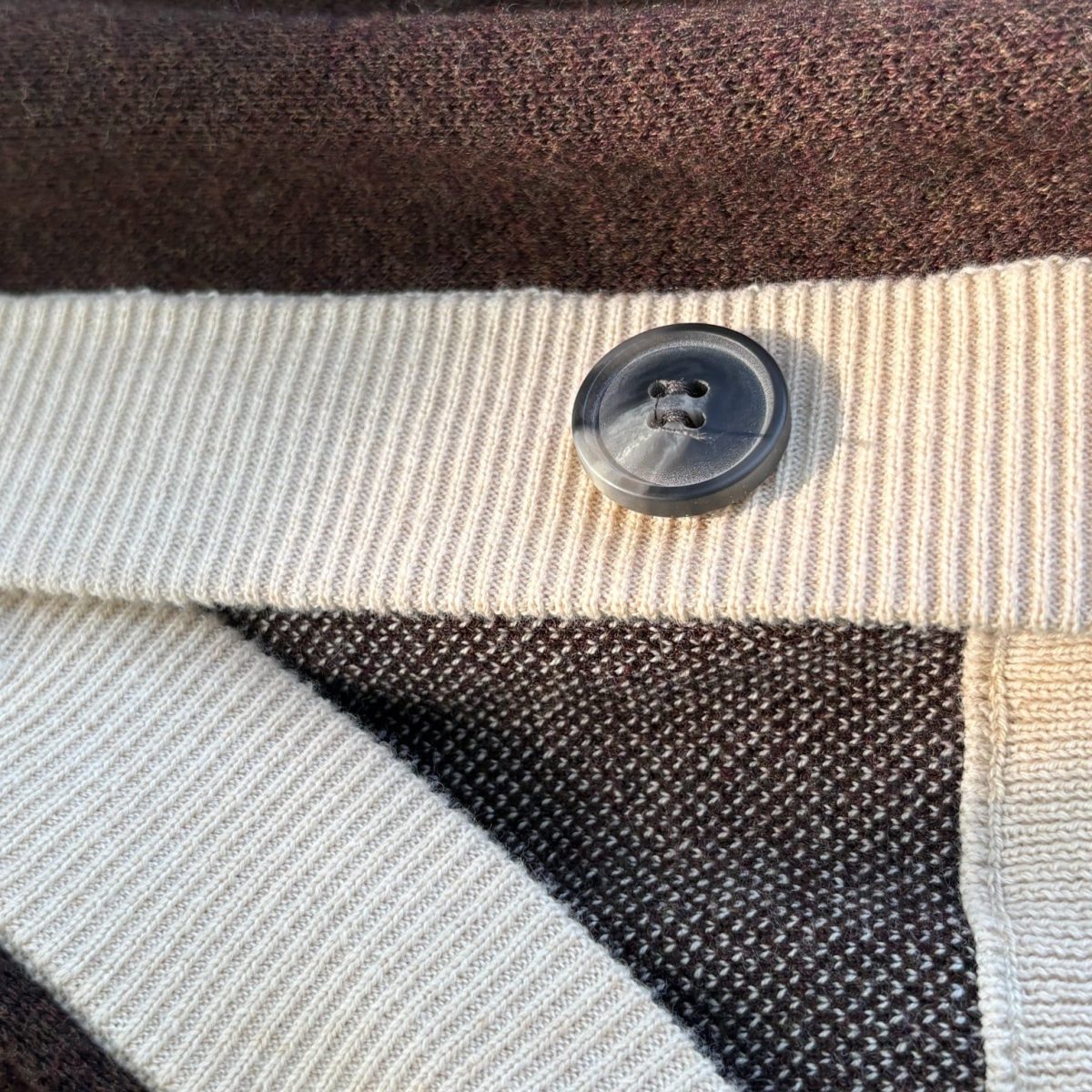 Product Image for Public Prep Preppy Cardigan — Chocolate Brown & Cream