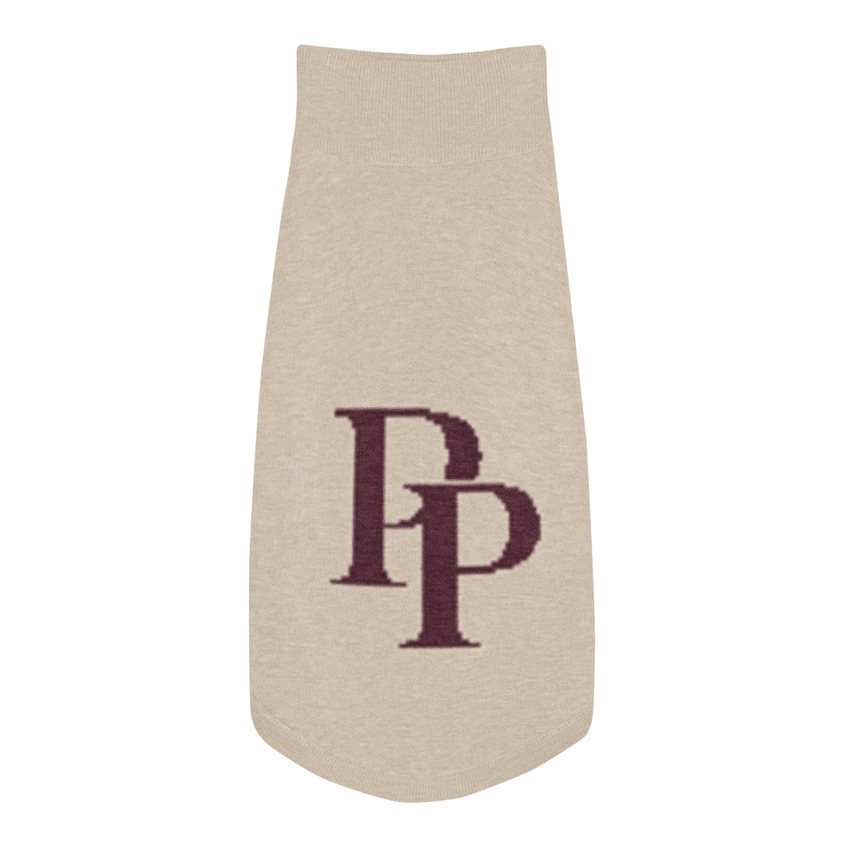 Product Image for Public Pups Preppy Dog Sweater — Chai & Crimson