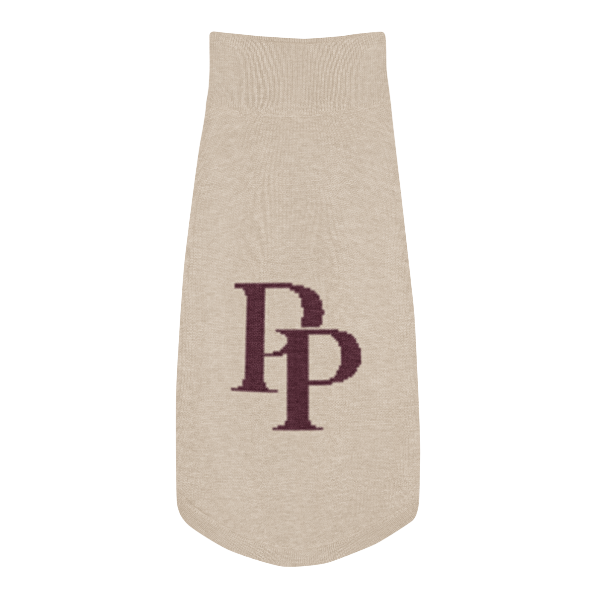 Product Image for Public Pups Preppy Dog Sweater — Chai & Crimson