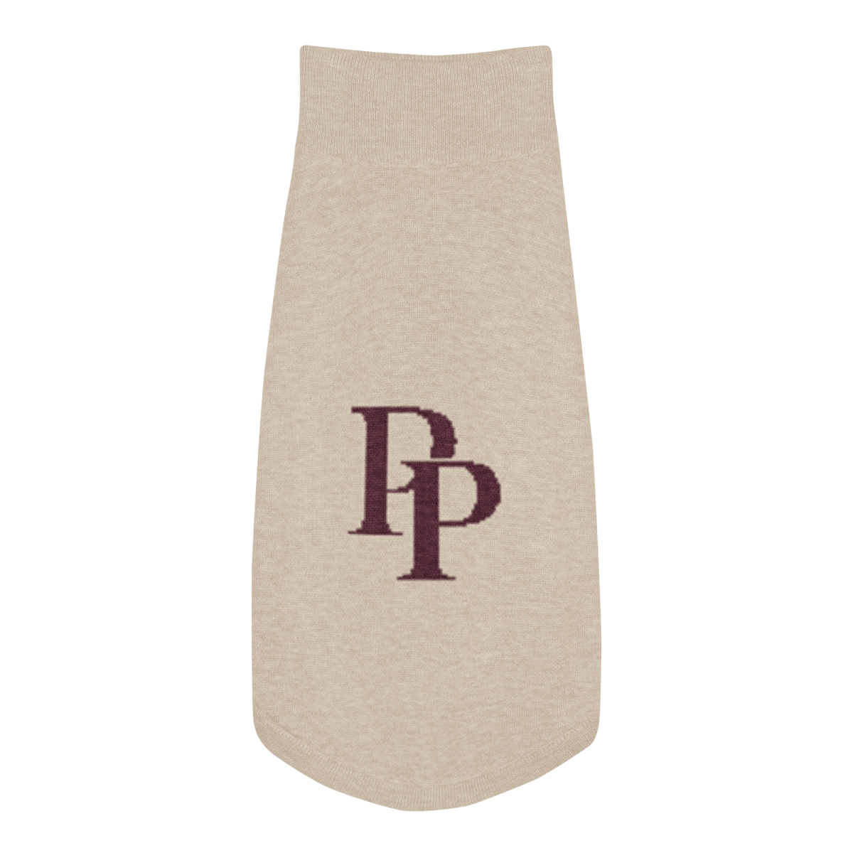 Product Image for Public Pups Preppy Dog Sweater — Chai & Crimson