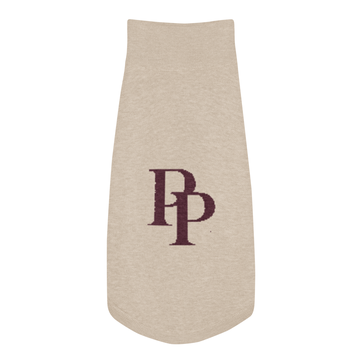 Product Image for Public Pups Preppy Dog Sweater — Chai & Crimson