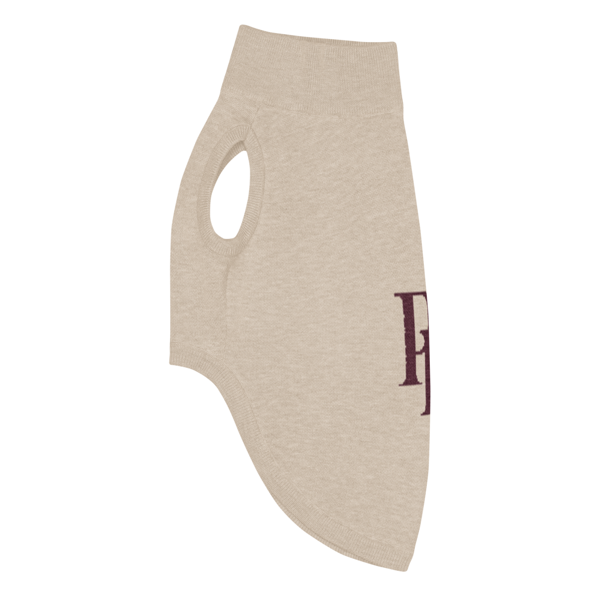 Product Image for Public Pups Preppy Dog Sweater — Chai & Crimson
