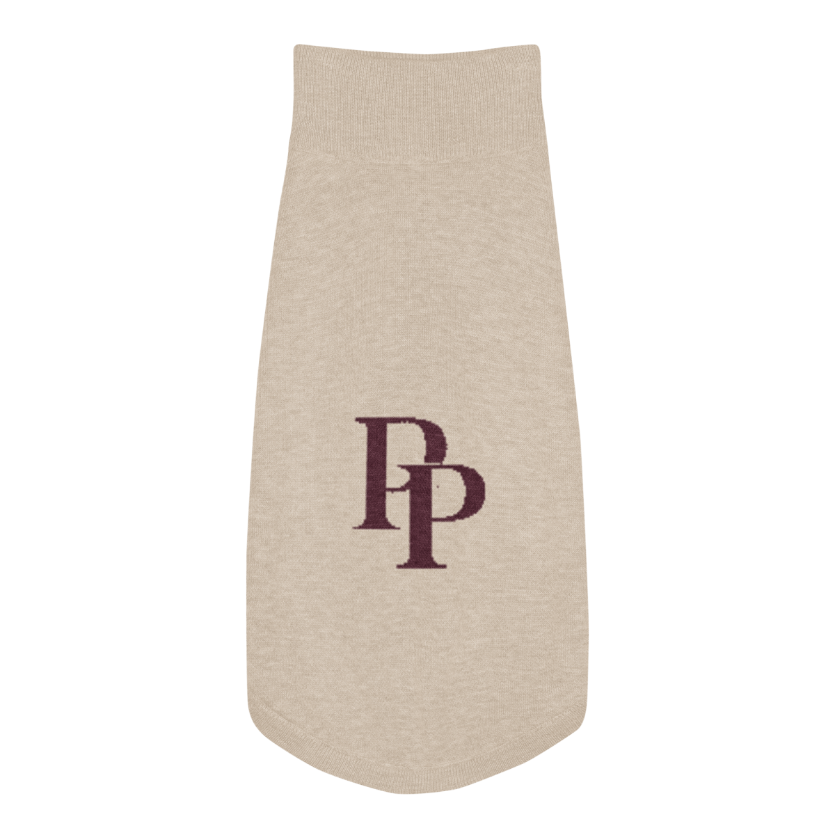 Product Image for Public Pups Preppy Dog Sweater — Chai & Crimson
